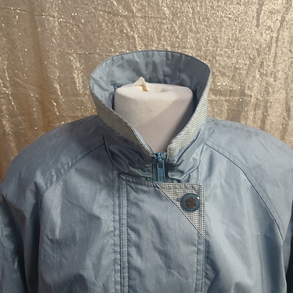 Women's First Street All Weather Water Proof Blue Light Weight Traveler Jacket L - Picture 12 of 15